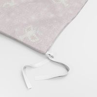 m - birds on mauve pink - Nr.5. Coordinate for Peaceful Forest - 15"x 7.5" as fabric / 12"x 6" as wallpaper 