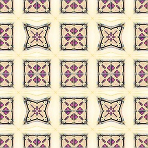 Stained Glass Mosaic Tiles - Light Background