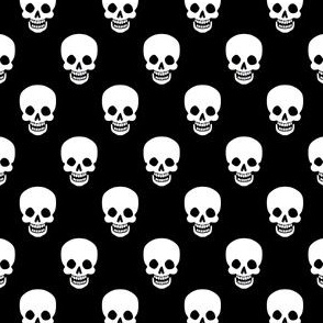  Happy Skulls Black 1/2 Size