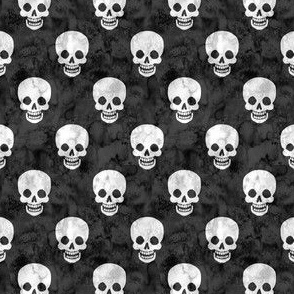 Happy Skulls Grey 1/2 Size