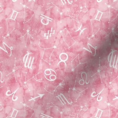 Zodiac Sky Scatter in Pastel Pink