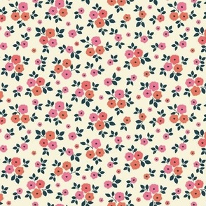 Meadow, ditsy floral, pink 