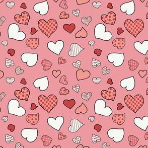 Hearts Abound-Pink