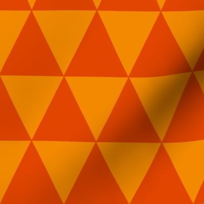 dark orange and orange triangles