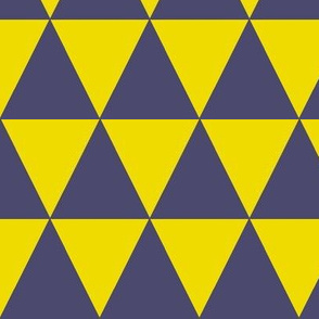 purple and yellow triangles