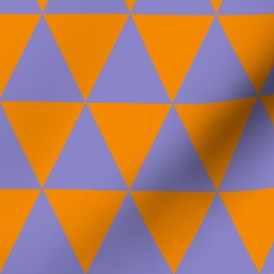 lavender and orange triangles