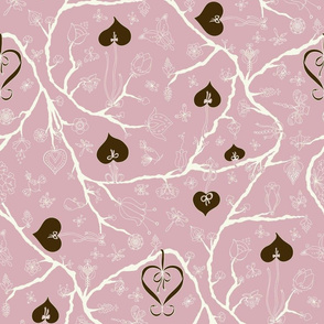 Loving Tree-Pink and Brown-Smaller