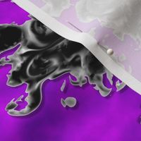 Rorschache Damask Cuttout On Purple