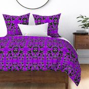 Rorschache Damask Cuttout On Purple