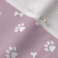 Wild cats and dogs paws and bones animal print design colorful kids nursery purple