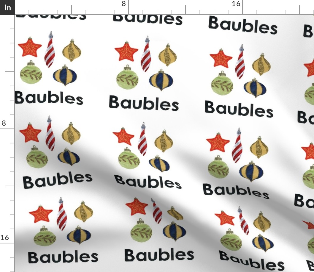 baubles  - 6" panel