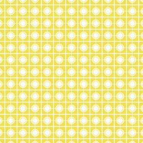 Oriental Screen of Icy Cream on Yellow