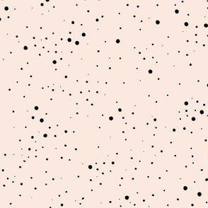 The minimalist universe messy dust boho style modern spots and speckles ivory blush black