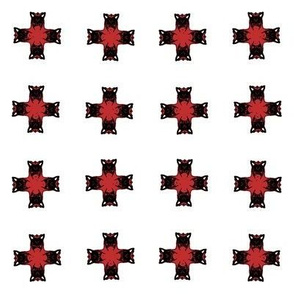 Celtic Crosses - Black & Red