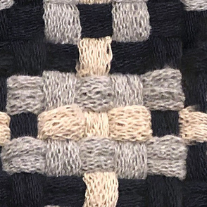 Black, Gray and Ecru Woven