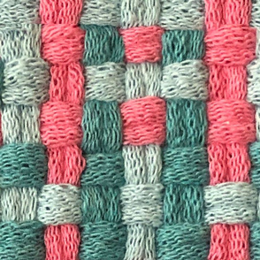 Pink and Teal Woven