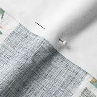 Wild Flora Patchwork Quilt Top – Cheater Quilt Bedding, Pattern G