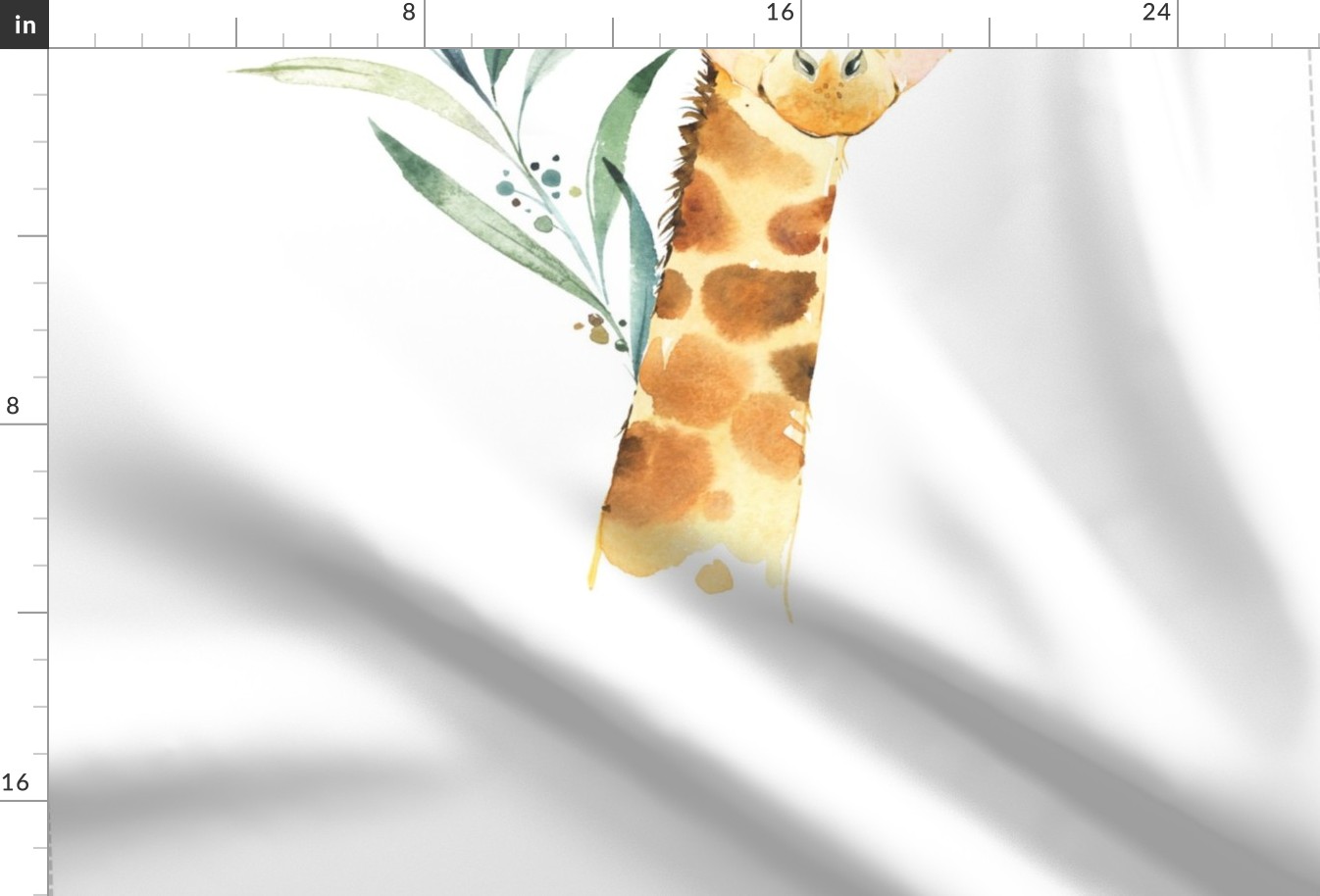 54” x 36” Giraffe TWO Panels, MINKY size panel, Wild Animal  Bedding, Giraffe Blanket, FABRIC MUST be 54” or WIDER, Two 27”x36” panels per Minky yard