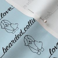 Beardie Outline Love Script