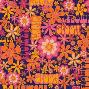 Spoonflower packaging - Flower Power