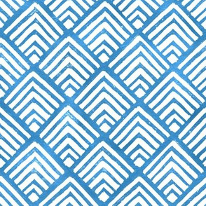 Blue geometric stamp 