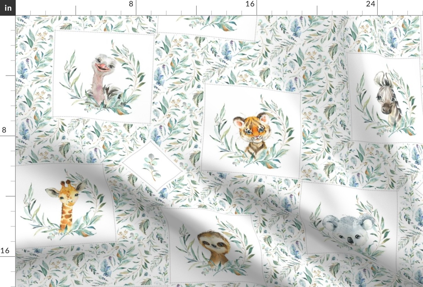 Animal Kingdom Wild Flora Cheater Quilt