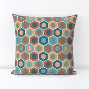 hexagon, geometric, retro, geo, geometrical, beeswax, honeycomb