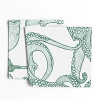 Cephalopod - Giant Octopi-Green_White