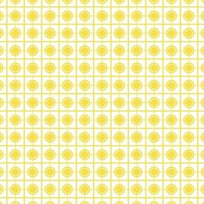 Oriental Screen of Yellow on Icy Cream
