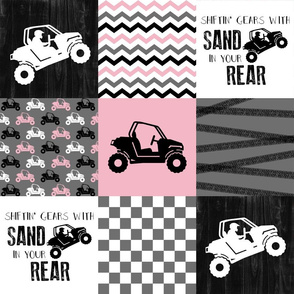 SxS//RZR//Pink - Wholecloth Cheater Quilt