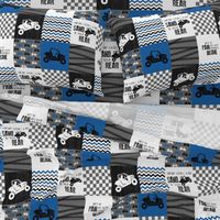 SxS//RZR//Blue - Wholecloth Cheater Quilt