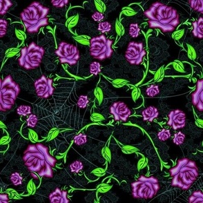 Webs n Purple Roses