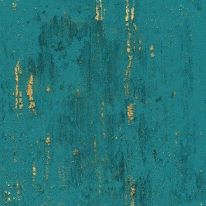 Gold Glitter Teal Grunge