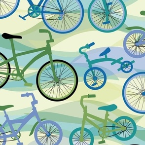 Bicycling Blue Green