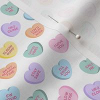 Social Distance Candy Hearts Valentine Candy Small