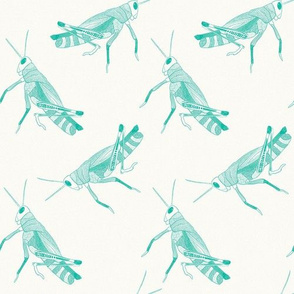 Grasshoppers - Small Scale {Teal}