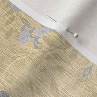 damask-silver gold faux foil