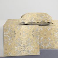 damask-silver gold faux foil