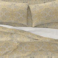 damask-silver gold faux foil