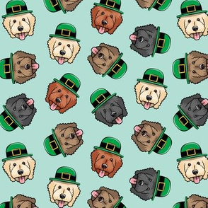 St Patrick's Day golden doodles - mint - LAD20