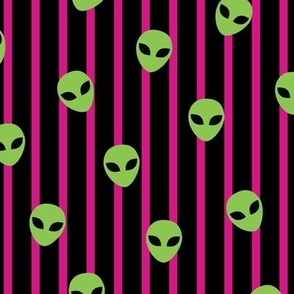 Green Pink Alien - L