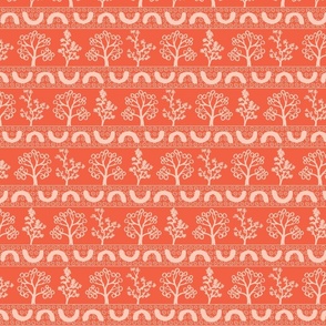 Inked Bonsai Stripe - Orange