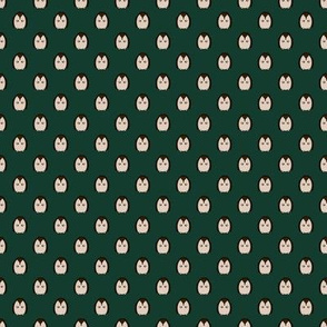 Hedgehog Pattern on green