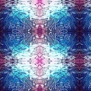 Blue, Pink & White Kaleidoscope Pl