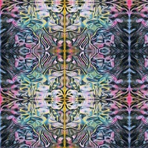 Neon Kaleidoscope Plaid