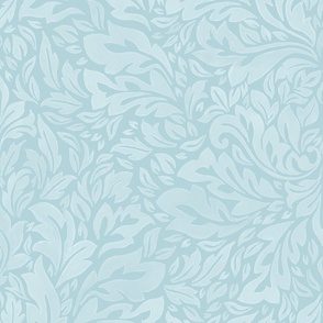 Rainforest Leaves Duck Blue XL