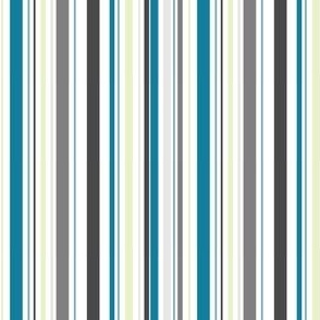 Barcode Stripes in Blue and Gray 