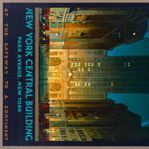 151-1 New York Central Building travel poster, ca 1929