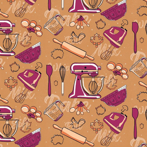 Baking Tools in Orange and Pink