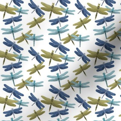 Dragonflies Pattern - Blue Palette